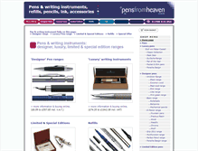 Tablet Screenshot of pensfromheaven.com